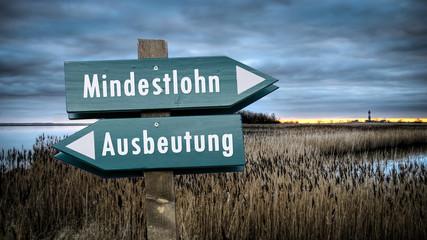 Schild 382 - Mindestlohn