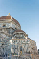 View of the Dome Cathedral Santa Maria del Fiore in Florence, Italy.