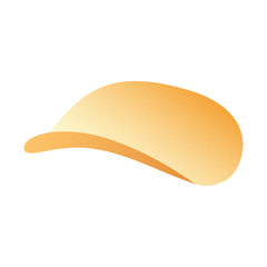 Chips icon. Realistic illustration of chips vector icon for web design isolated on white background