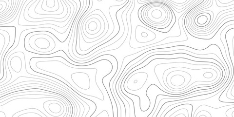 Topographic map and landscape terrain texture grid. Abstract white topography vector background - obrazy, fototapety, plakaty