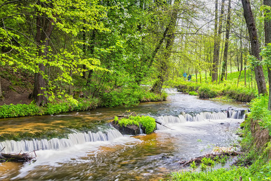 Szumy na Tanwi (Cascades on Tanew River) Roztocze (Roztochia), Roztoczanski Park  Narodowy (Roztocze National Park), Poland