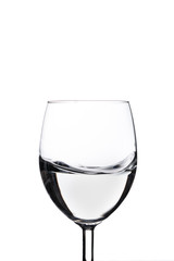 Water in the wineglass