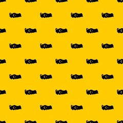 Map of Turkey with national flag symbols pattern seamless vector repeat geometric yellow for any design