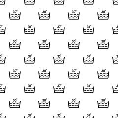 Wash in cold water pattern seamless vector repeat geometric for any web design