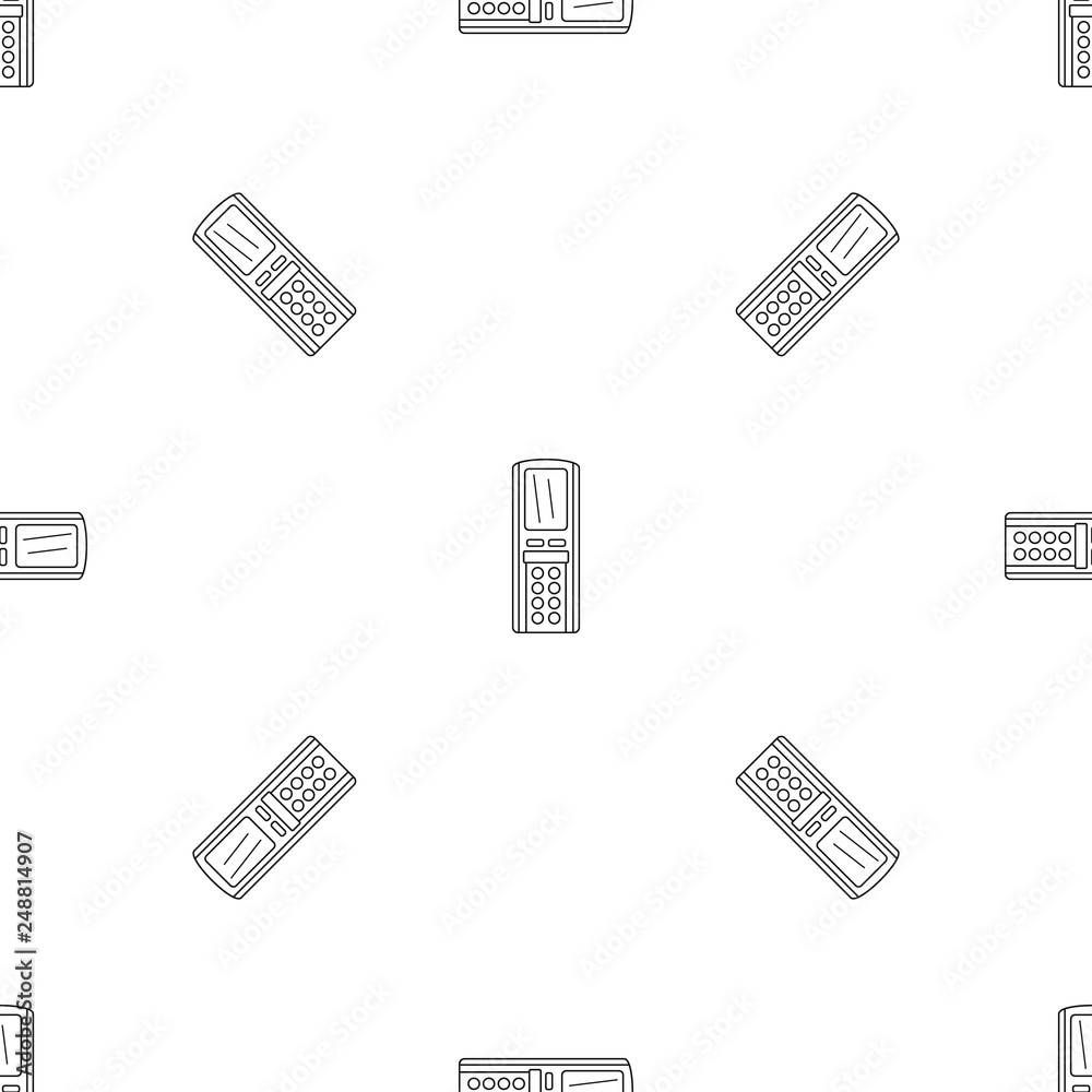 Poster remote control conditioner pattern seamless vector repeat geometric for any web design