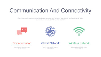 COMMUNICATION AND CONNECTIVITY BANNER CONCEPT