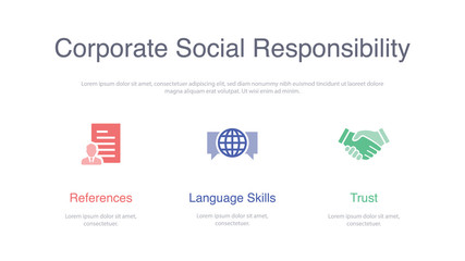 CORPORATE SOCIAL RESPONSIBILITY BANNER CONCEPT
