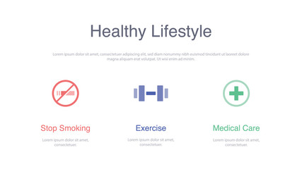 HEALTHY LIFESTYLE BANNER CONCEPT