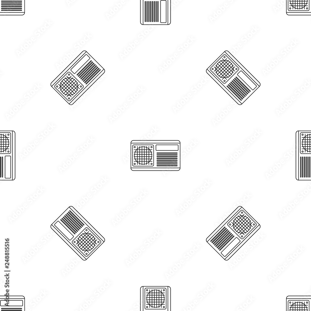 Poster conditioner fan pattern seamless vector repeat geometric for any web design