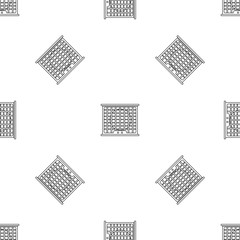 Air conditioner compressor pattern seamless vector repeat geometric for any web design