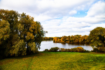 River on a clear autumn day.