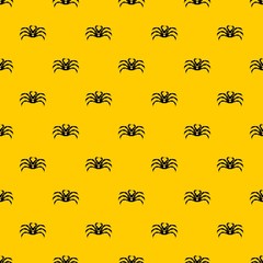 Fresh live crab pattern seamless vector repeat geometric yellow for any design