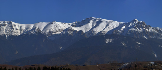 Winter alpine landscape