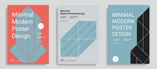 Design templates with simple geometric shapes.