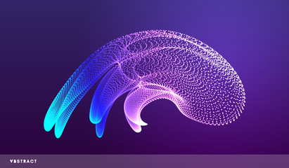 3D connection structure. Futuristic technology style. Abstract design. Vector illustration for science, chemistry or education. © Login