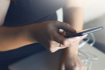 woman using a mobile phone