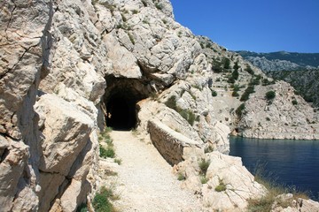 path in Zavratnica bay, Croatia
