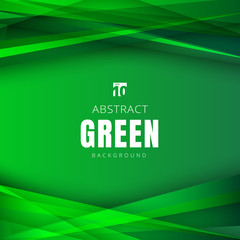Template summer green nature shapes triangles overlapping with shadow on header and footers background.
