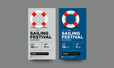 Lifebuoy Illustration UX and UI For Phone Screen