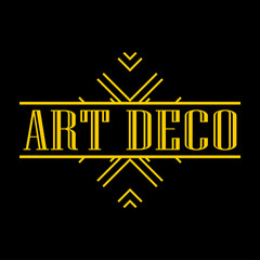 Geometric ornamental retro vintage art deco ornament, logo, badge, border frame for design and decoration. Vintage retro ornamental deco art design for logo, frame, border and badge. Retro art design.