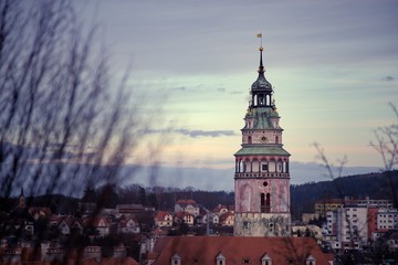 Fototapeta premium The historical town of popular tourist Cesky Krumlov