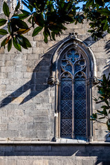 Vitrail de la cathédrale Sainte Eulalie de Barcelone