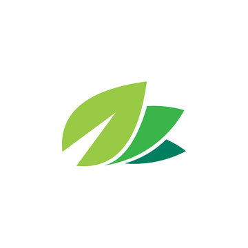 Green ecology vector logo