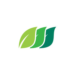 Green ecology vector logo