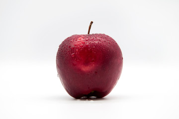 red apple isolated on white background