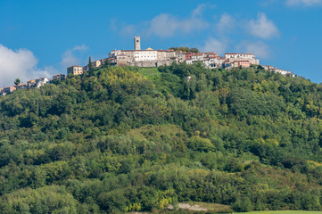 Fototapeta na wymiar Blick auf Motovun in Kroatien