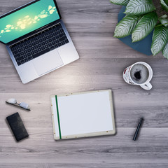 Workstation top view 3