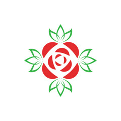 Natural flower logo