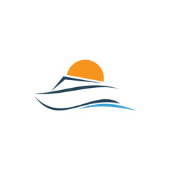 Yacht logo vector
