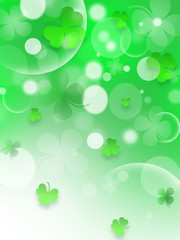 St. Patrick's Day, Green background by a St. Patrick's Day