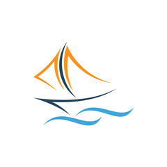 Yacht logo vector