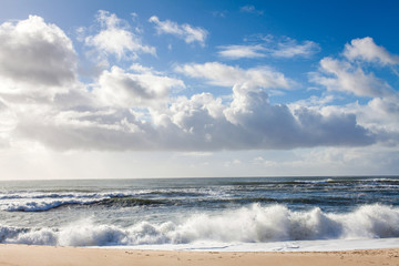 beach on the atlantic ocean in Portugal