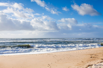 Fototapeta na wymiar beach on the atlantic ocean in Portugal