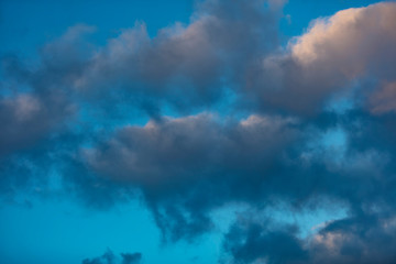 beautiful sunset clouds background 