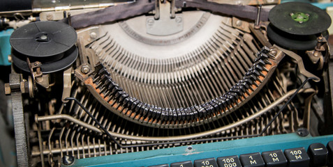 Details einer alten Schreibmaschine