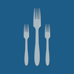 fork vector symbol illustration