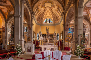 Fototapeta na wymiar Kirche der heiligen Euphemia in Rovinji in Kroatien