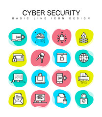 CYBER SECURITY ICON SET