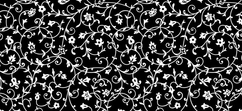 Vintage floral pattern. Rich ornament, old style pattern for wallpapers, textile, Scrapbooking etc.