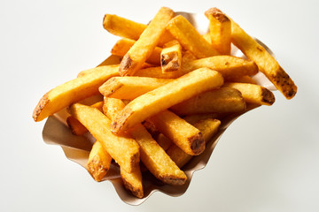 Portion of freshly made pommes frites