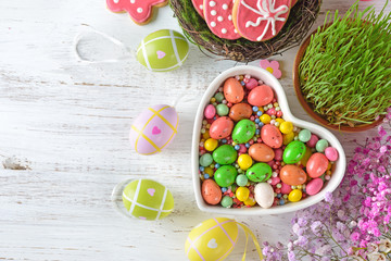 Easter sweets and decorations