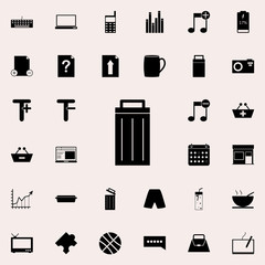 trash box icon. web icons universal set for web and mobile on white background