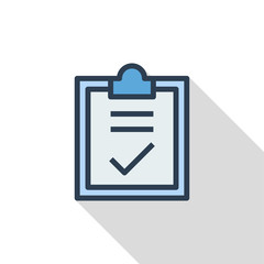 Checklist Flat Icon Concept