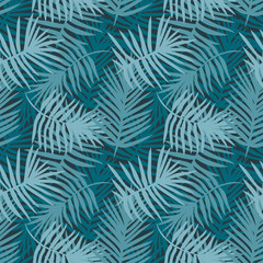 Decorative pattern for the background, tile and textiles. It is assembled from modular parts. Vector. Seamless. Turquoise.