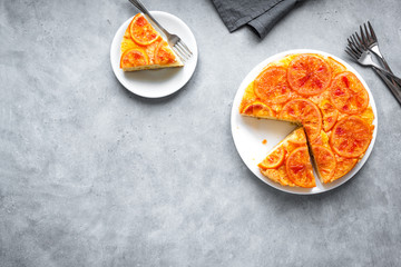 Upside down orange cake