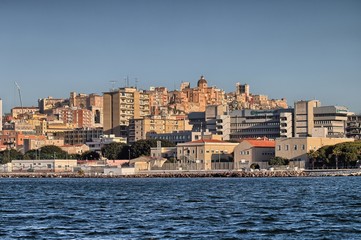 Fototapeta na wymiar Panorama di Cagliari, Sardegna